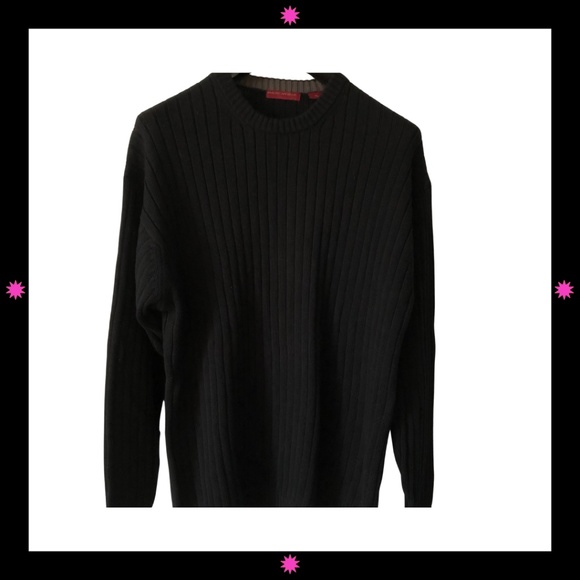 MEN'S BLACK SWEATER BY AMERICAN BLUE XL - Picture 1 of 8